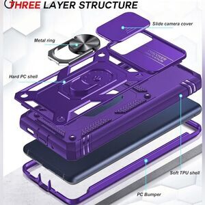 🔥NIB Purple Galaxy S20 FE 5G Screen Protector & Phone Case Set